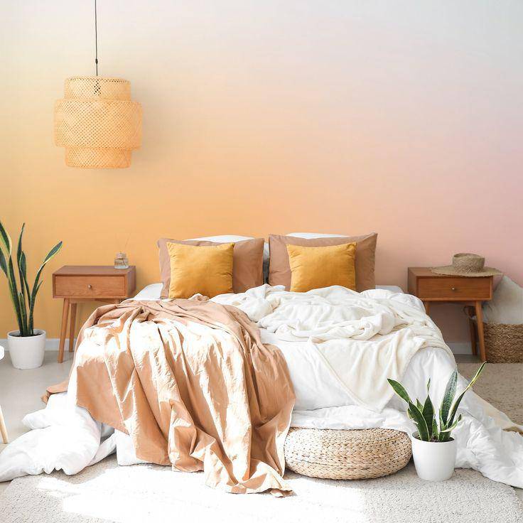 dekorasi ruangan dengan warna ombre (etsy.com)