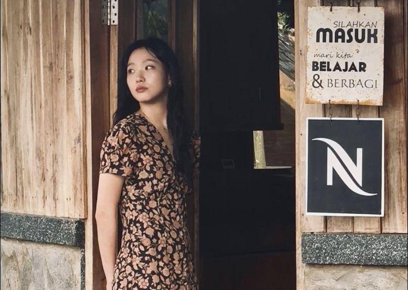 potret Kim Go Eun syuting iklan di Bandung (Instagram.com/wxczsz)