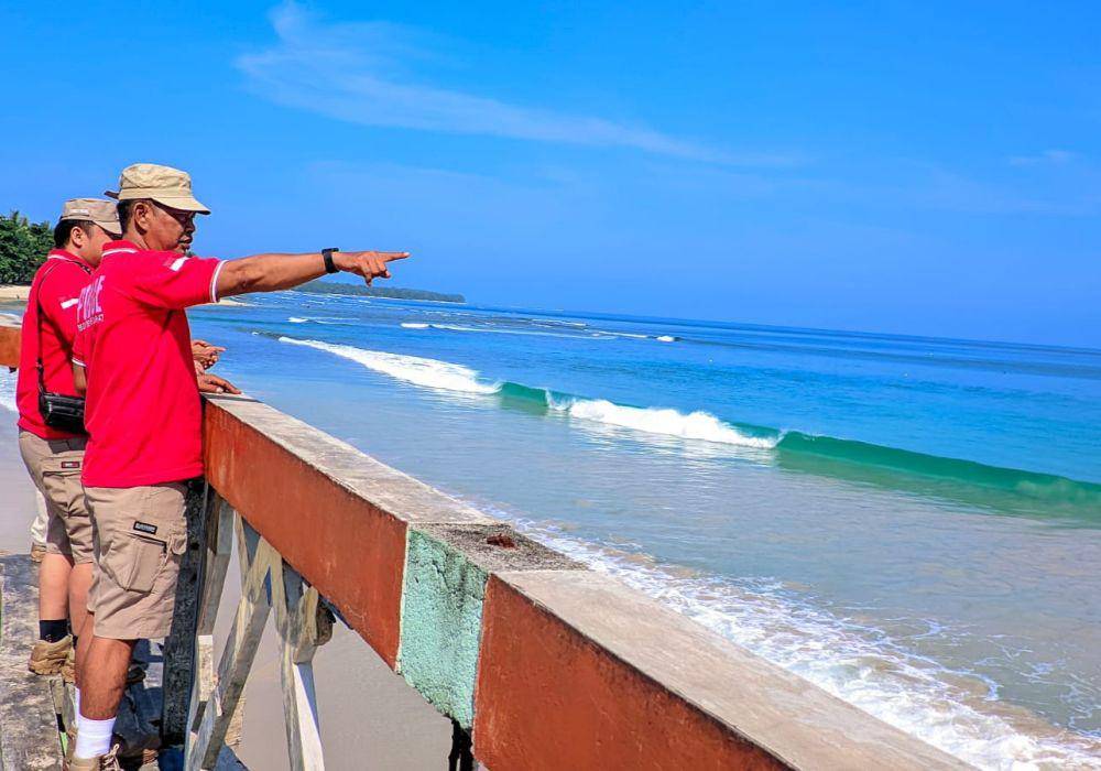 Personel Tourist Police bakal ditempatkan selama ajang surfing internasional WSL Krui Pro 2024. (Dok. Polda Lampung).