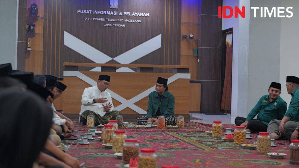 Ketua Gerindra Jateng Sudaryono berdiskusi untuk koalisi bareng PKB. (IDN Times/Fariz Fardianto)