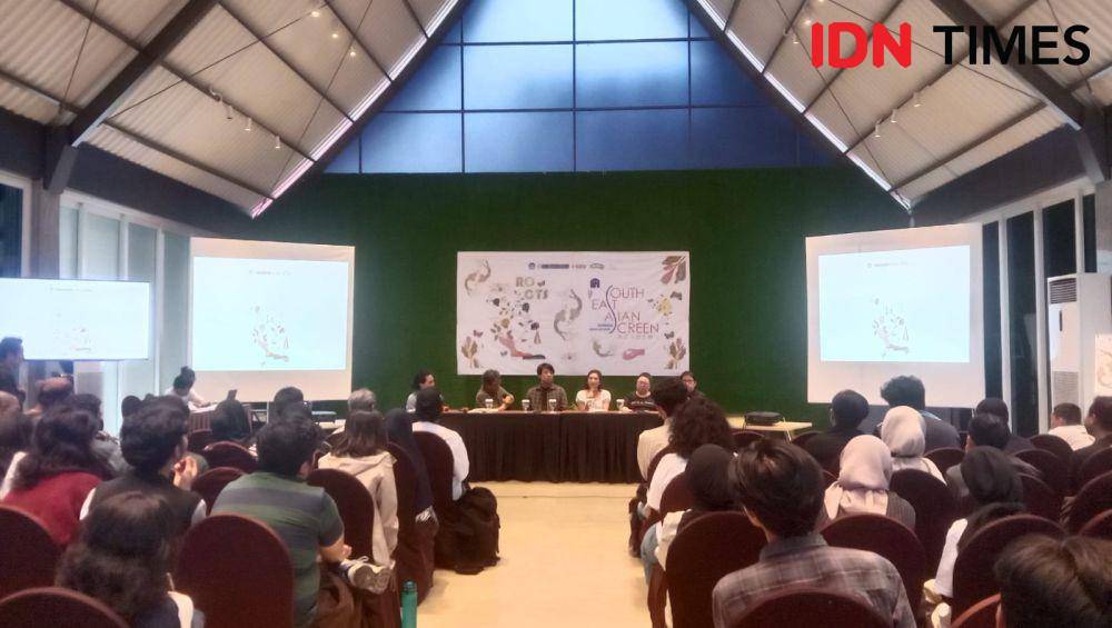 Konferensi pers SEAScreen Academy 2024 di Hotel Maxone, Makassar, Rabu (22/5/2024). (IDN Times/Asrhawi Muin)