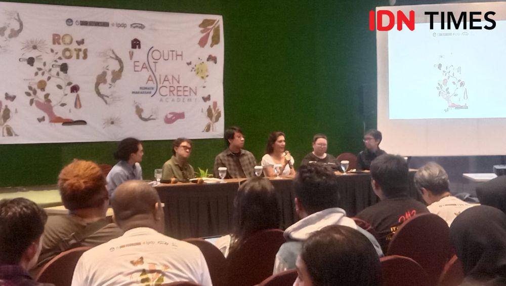 Konferensi pers SEAScreen Academy 2024 di Hotel Maxone, Makassar, Rabu (22/5/2024). (IDN Times/Asrhawi Muin)
