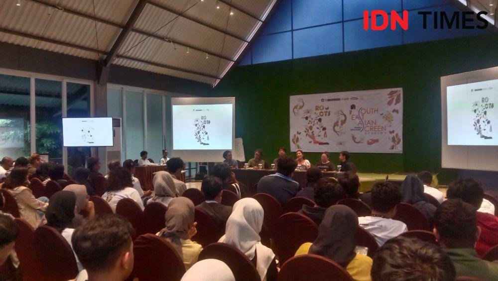 Konferensi pers SEAScreen Academy 2024 di Hotel Maxone, Makassar, Rabu (22/5/2024). (IDN Times/Asrhawi Muin)