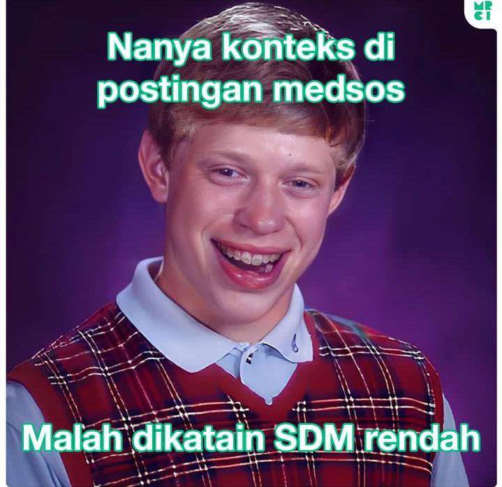 meme SDM rendah (instagram.com/mrci.id)