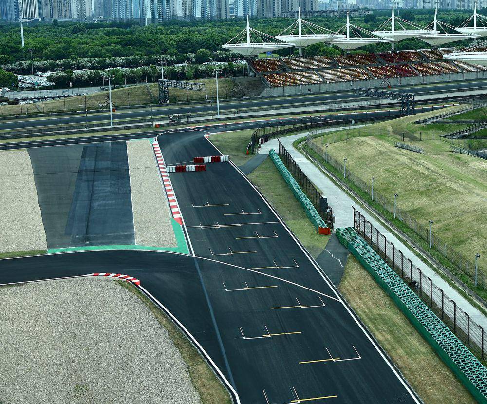 tampilan tikungan terakhir Sirkuit Internasional Shanghai untuk E-Prix Shanghai 2024 (x.com/ABB Formula E)