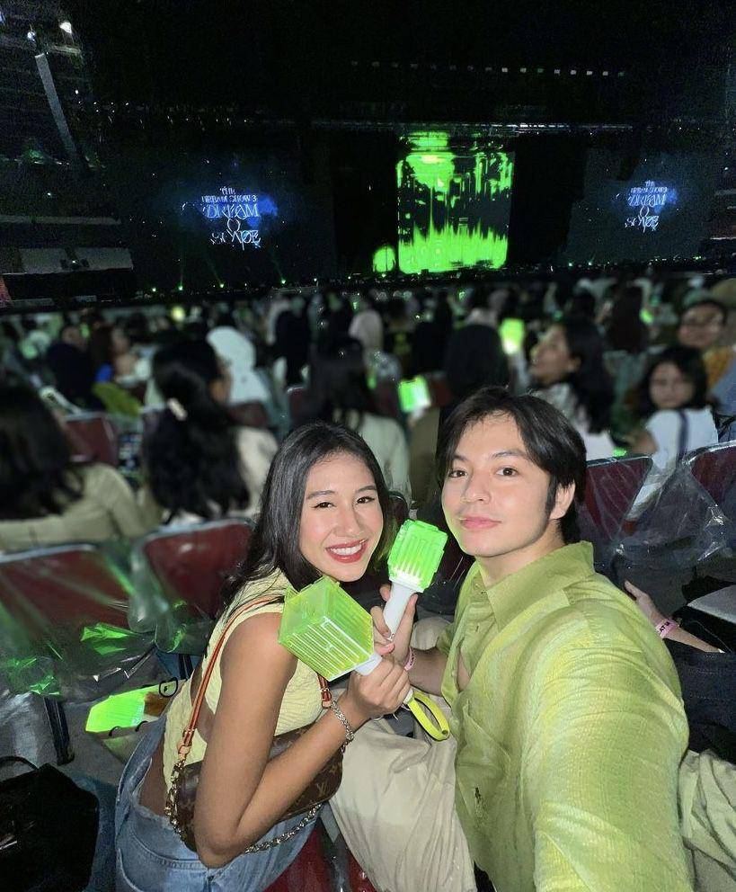 momen Shenina Cinnamon dan Angga Yunanda nonton konser NCT Dream (instagram.com/sheninacinnamon)