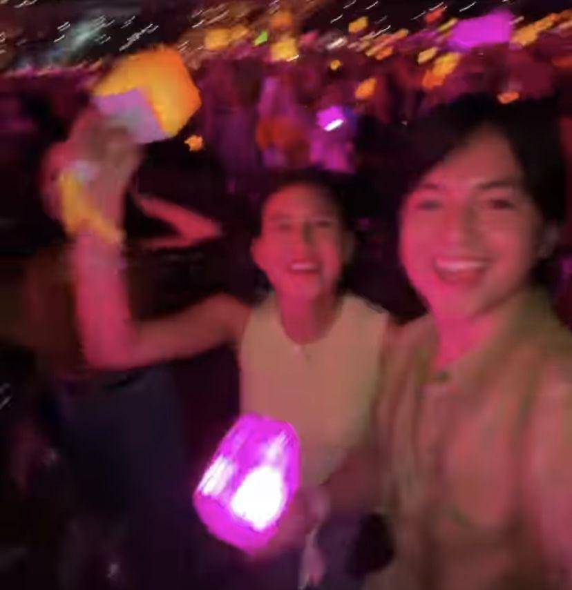 momen Shenina Cinnamon dan Angga Yunanda nonton konser NCT Dream (instagram.com/sheninacinnamon)