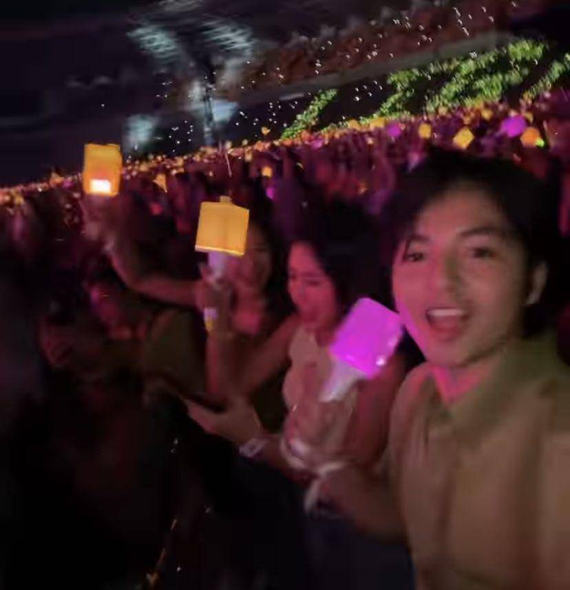 momen Shenina Cinnamon dan Angga Yunanda nonton konser NCT Dream (instagram.com/sheninacinnamon)