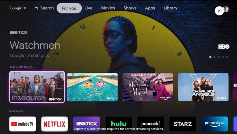 Google TV (dok. Google)