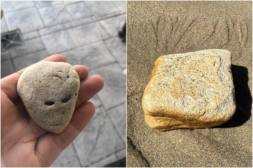 8 Batu Bentuk Unik yang Ditemukan di Pantai, Ada yang Mirip Roti!