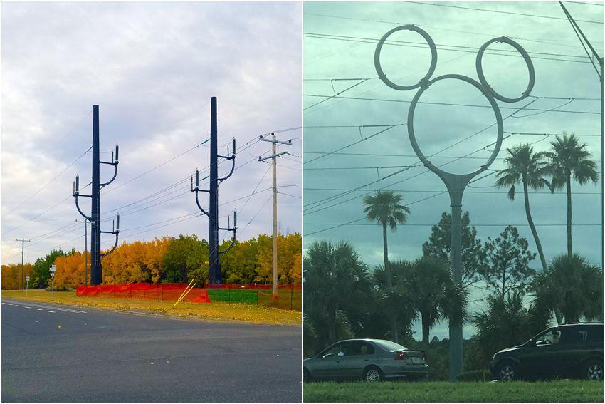 8 Potret Tiang Listrik Terunik, Ada Bentuk Mickey Mouse?