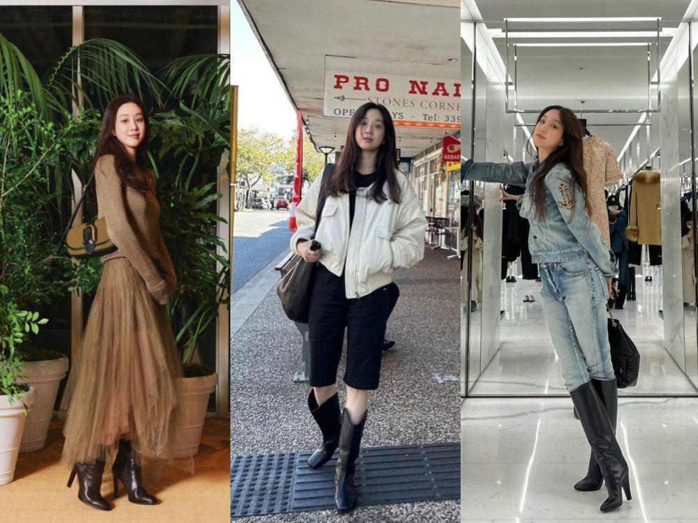 9 Ide Padu Padan Sepatu Boots ala Aktris Jung Ryeo Won, Super Chic!