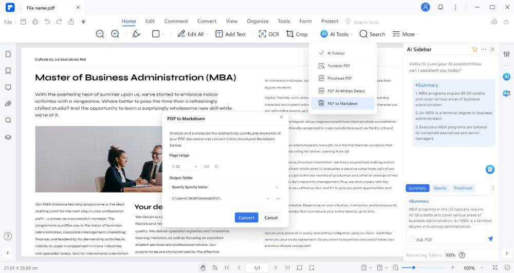 PDFelement Pro (dok. Wondershare)