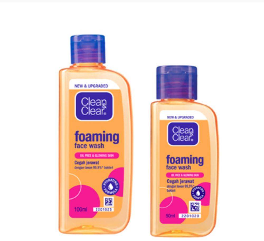 Clean and Clear Foaming Face Wash (www.cleanandclear.co.id)