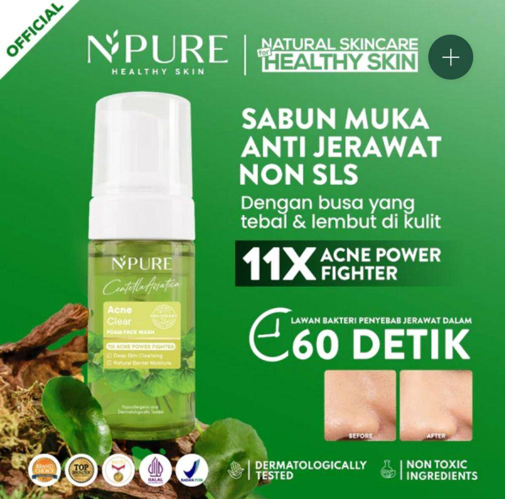 Centella Asiatica Face Wash (npureofficial.id)