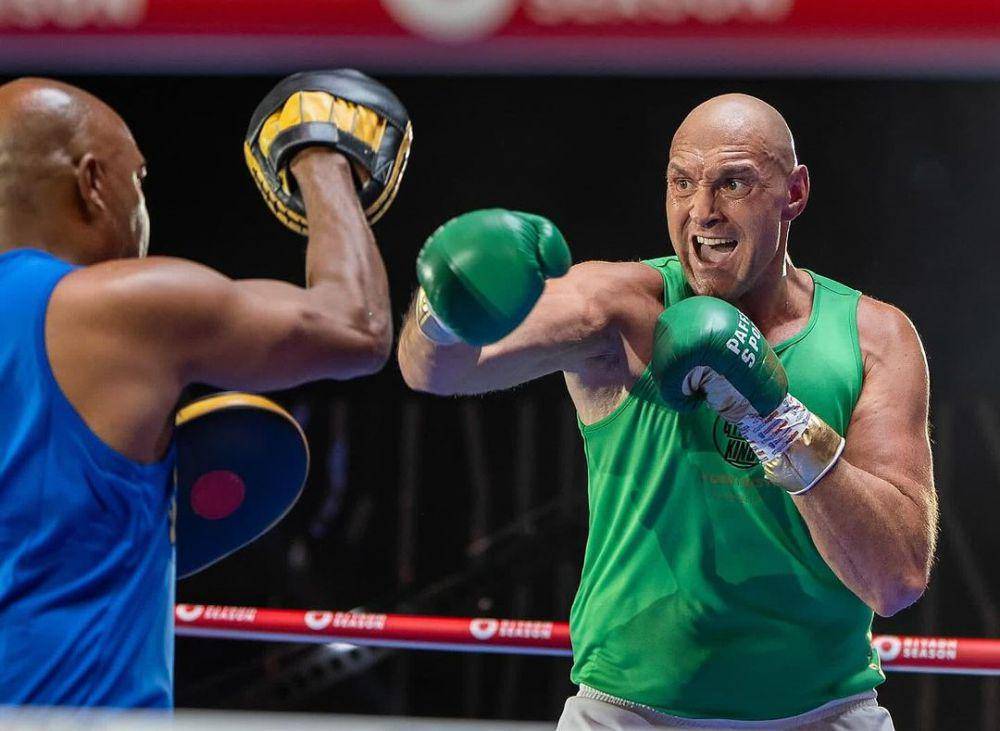 Tyson Fury saat sedang berlatih. (instagram.com/tysonfury)