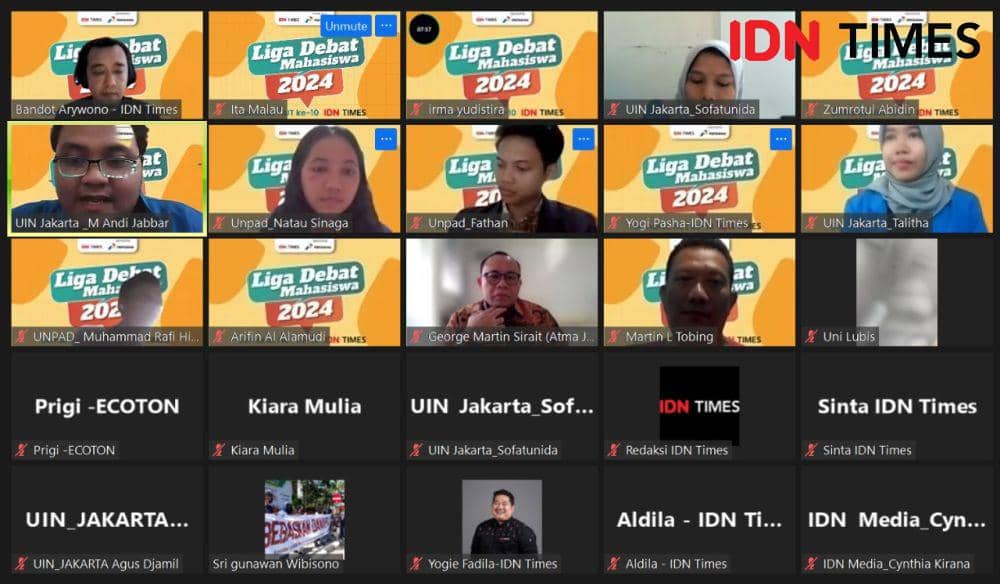 Liga Debat Mahasiswa bya IDN Times di sesi perempat final.