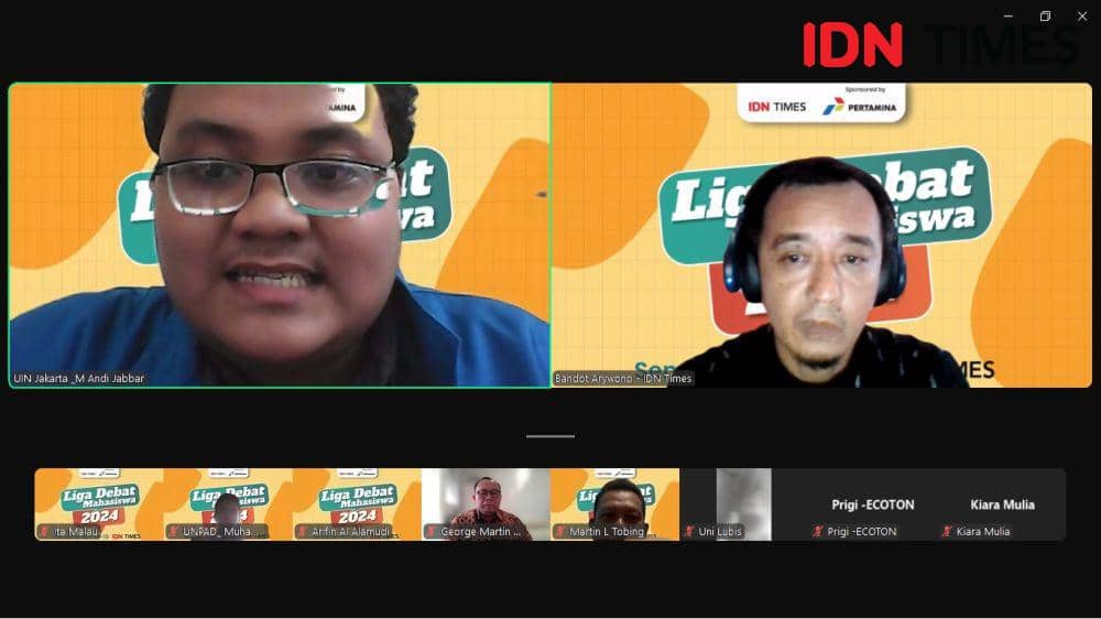 Peserta dari UIN Jakarta dalam Liga Debat Mahasiswa by IDN Times.