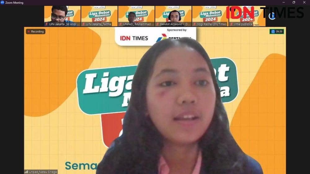 Peserta dari Tim Unpad dalam Liga Debat Mahasiswa by IDN Times.