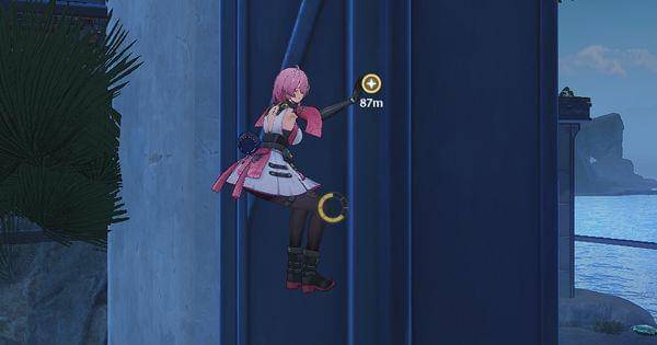 Karakter bisa memanjat area dinding  ( Dok. Kurogames / Wuthering Waves )