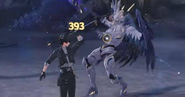 Karakter Rover melakukan parry ke musuh ( Dok. Kurogames / Wuthering Waves )