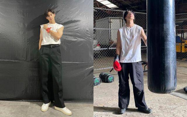 Sleeveless top ala Cha Eun Woo ASTRO (instagram.com/eunwo.o_c)