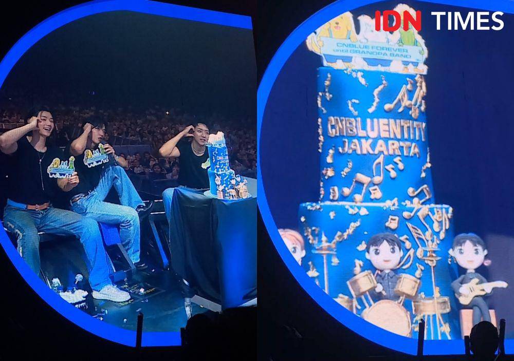CNBLUE di konser CNBLUENTITY Jakarta, ICE BSD City, Sabtu (25/4/2024). (IDN Times/Ines Suseno)