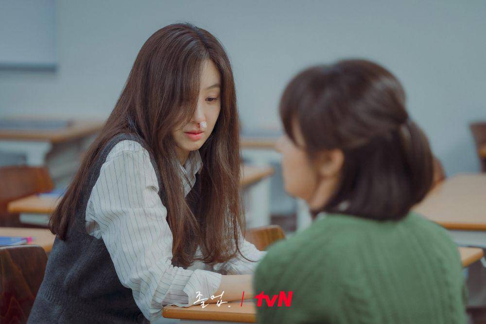 still cut drama The Midnight Romance in Hagwon (x.com/CJnDrama)