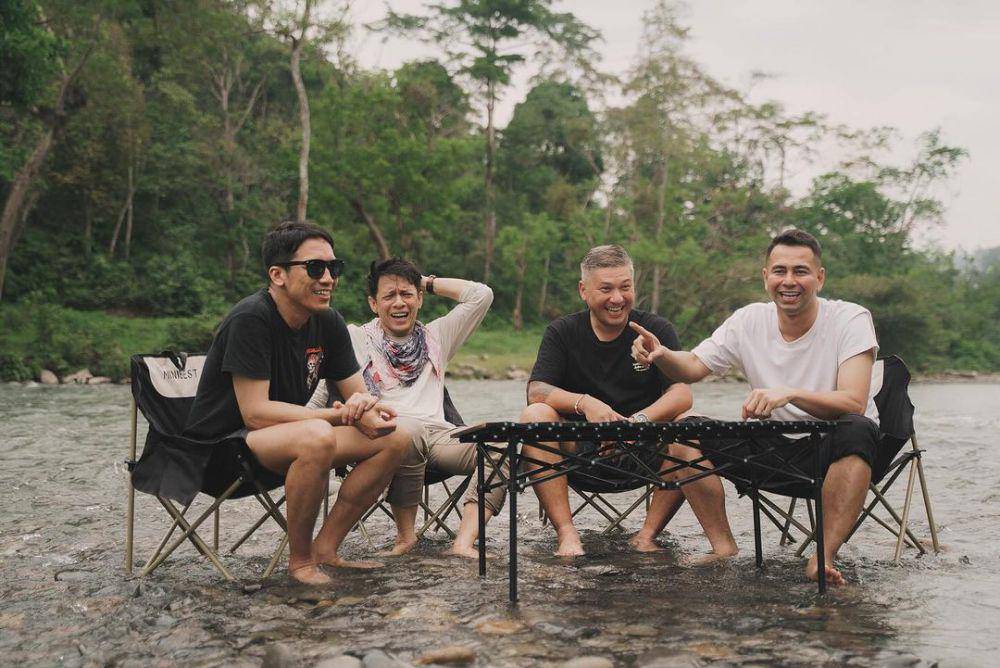 potret The Dudas-1 touring hingga healing ke sungai Tangkahan (Instagram.com/raffinagita1717)