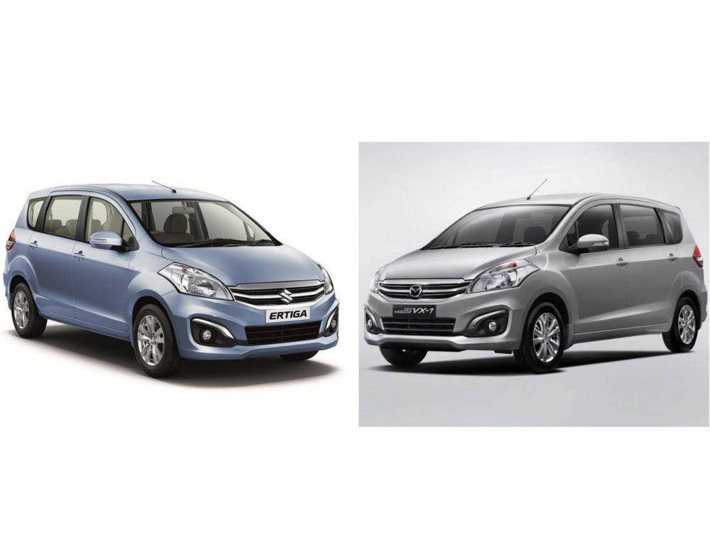 Suzuki Ertiga/Kiri (financialexpress.com) | Mazda VX-1/Kanan (indianautosblog.com)