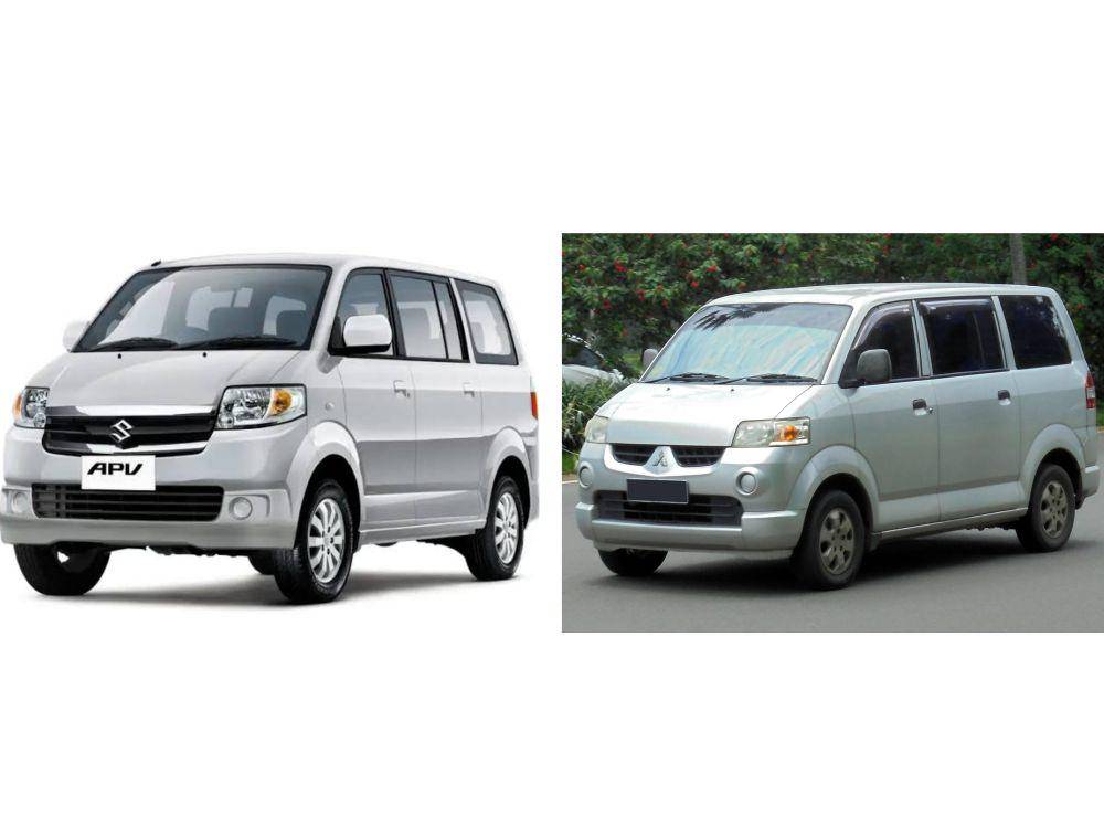 Suzuki APV/Kiri (suzuki.co.id) | Mitsubishi Maven/Kanan (wikipedia.org)