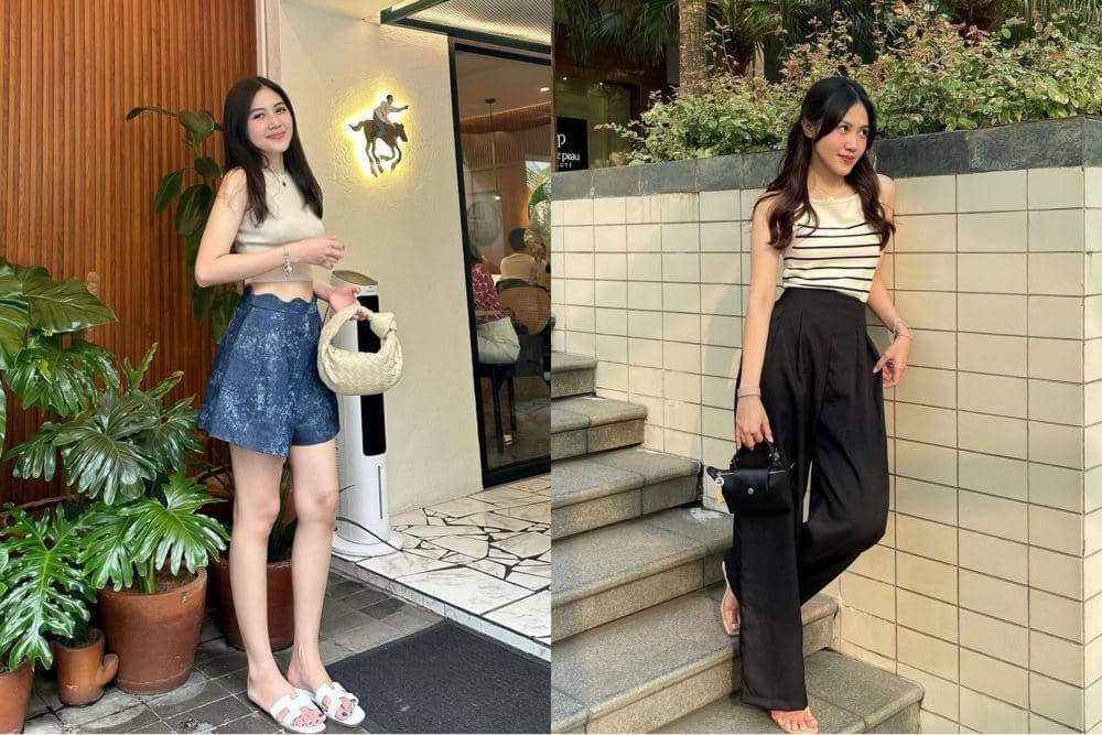 7 Ide Padu Padan Sleeveless Top ala Shasa Zhania, Simpel nan Chic!