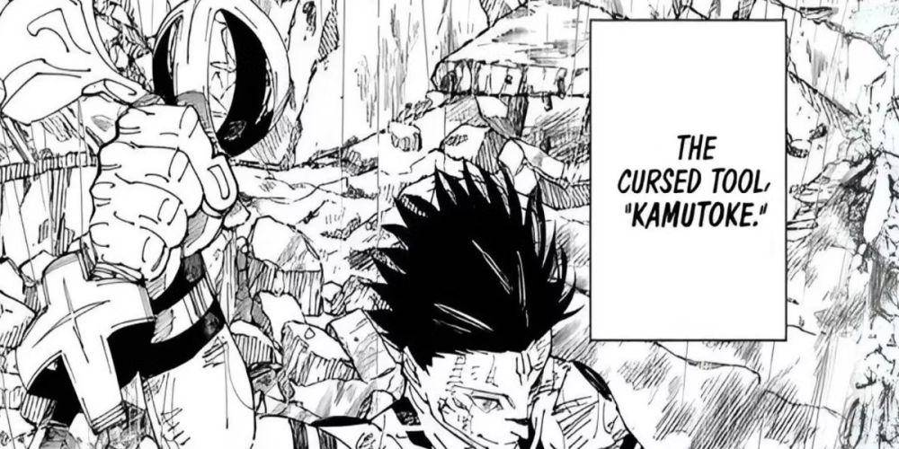 cuplikan Sukuna menggunakan pedang Kamutoke (dok. Gege Akutami (Story & Art), MAPPA/Jujutsu Kaisen)