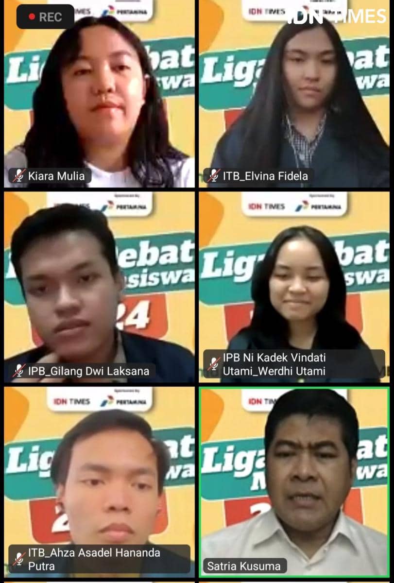 Liga debat mahasiswa 2024. IDN Times