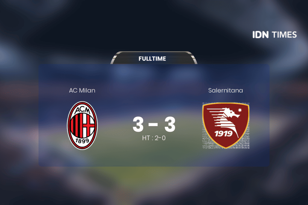 Duel AC Milan Vs Salernitana Berakhir Antiklimaks