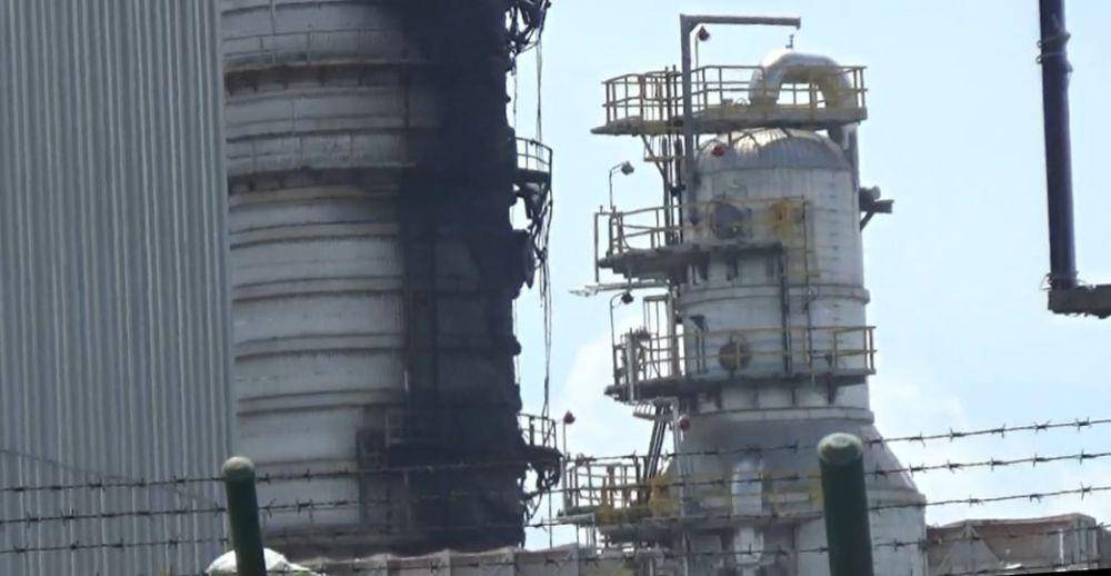 Kilang pengolahan minyak Pertamina di Balikpapan Kalimantan Timur (Kaltim) mengalami kebakaran, Sabtu (25/5/2024) pukul 04.25 Wita. Foto istimewa