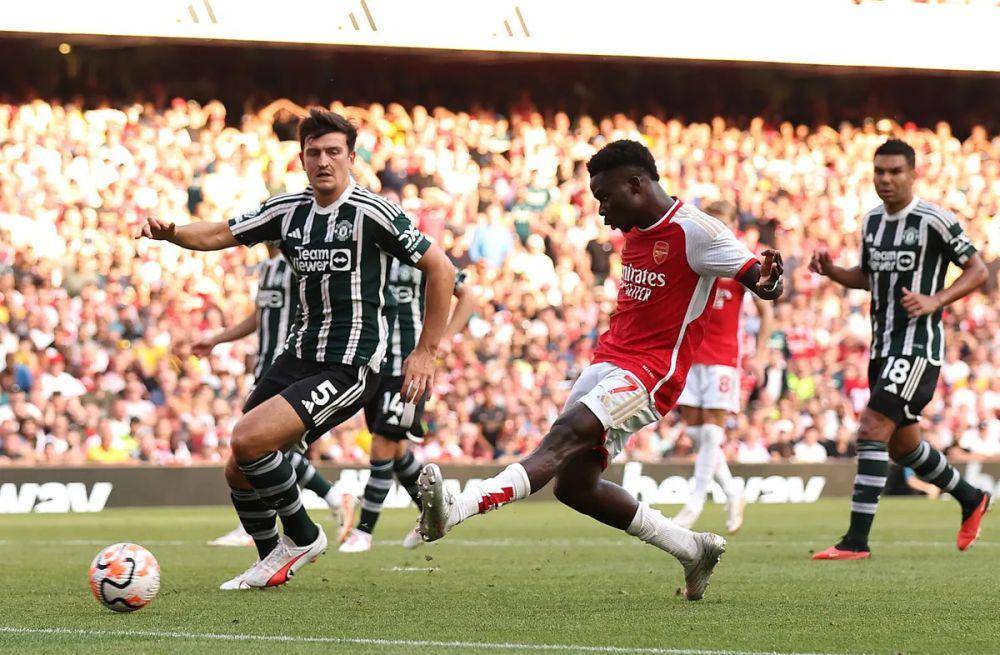 Arsenal melawan Manchester United di EPL 2023/2024. (premierleague.com)
