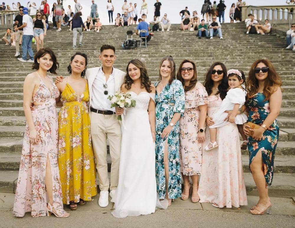 Gaya pernikahan Amanda Gonzales di Italia (instagram.com/gonzalezamanda10)