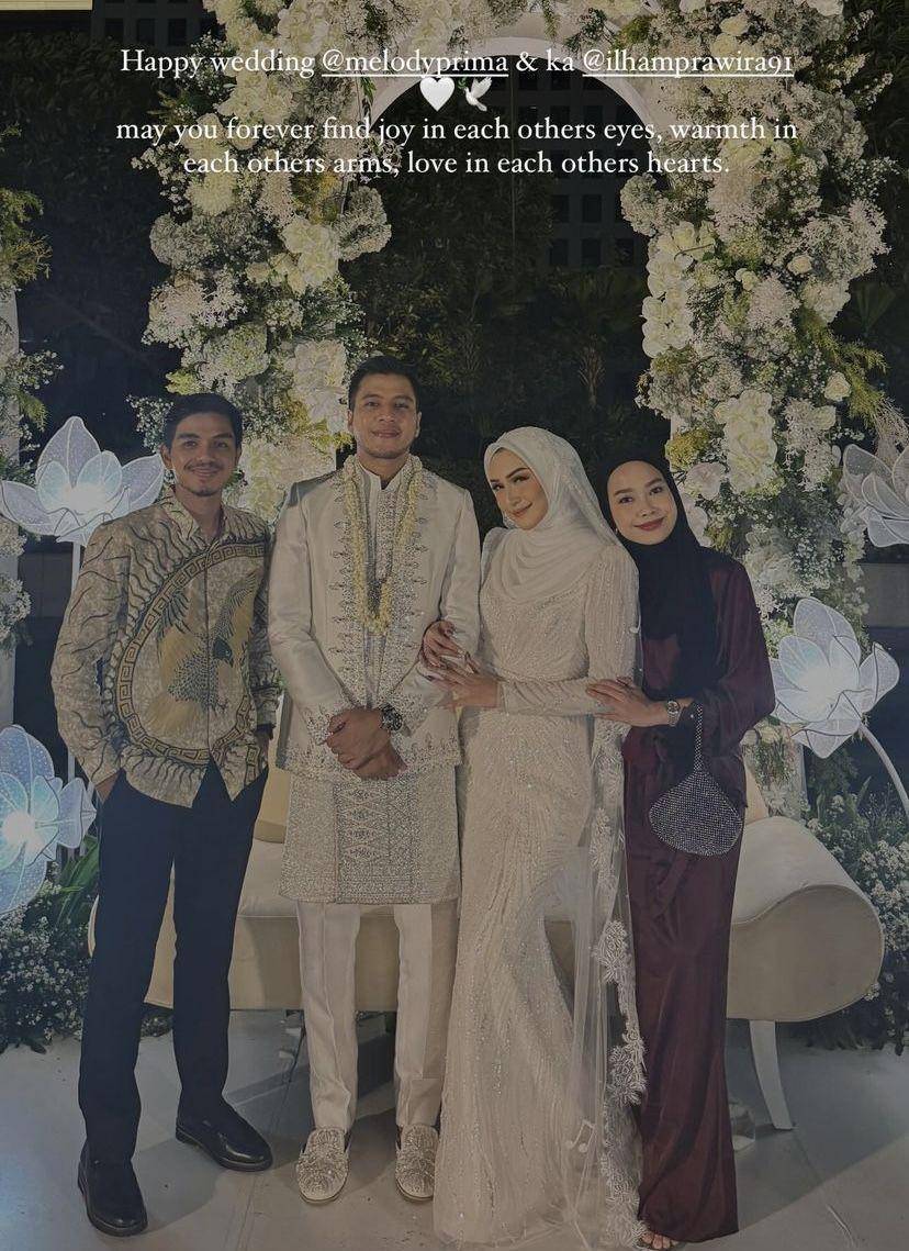 potret pernikahan Melody Prima dan Ilham Prawira (Instagram.com/elsyandria)