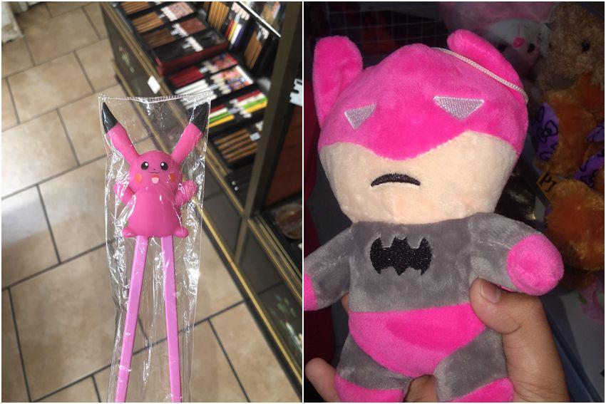 7 Potret Mainan KW Serba Pink, Batman Skin Merah Jambu