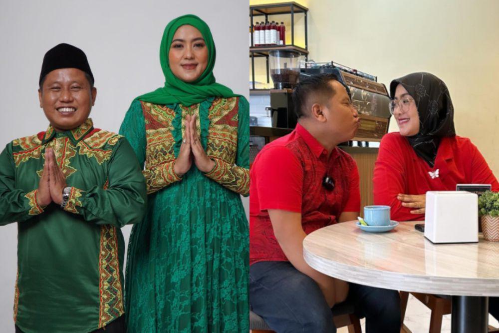8 Inspirasi OOTD Couple ala Narji dan Istri, Manis Banget!
