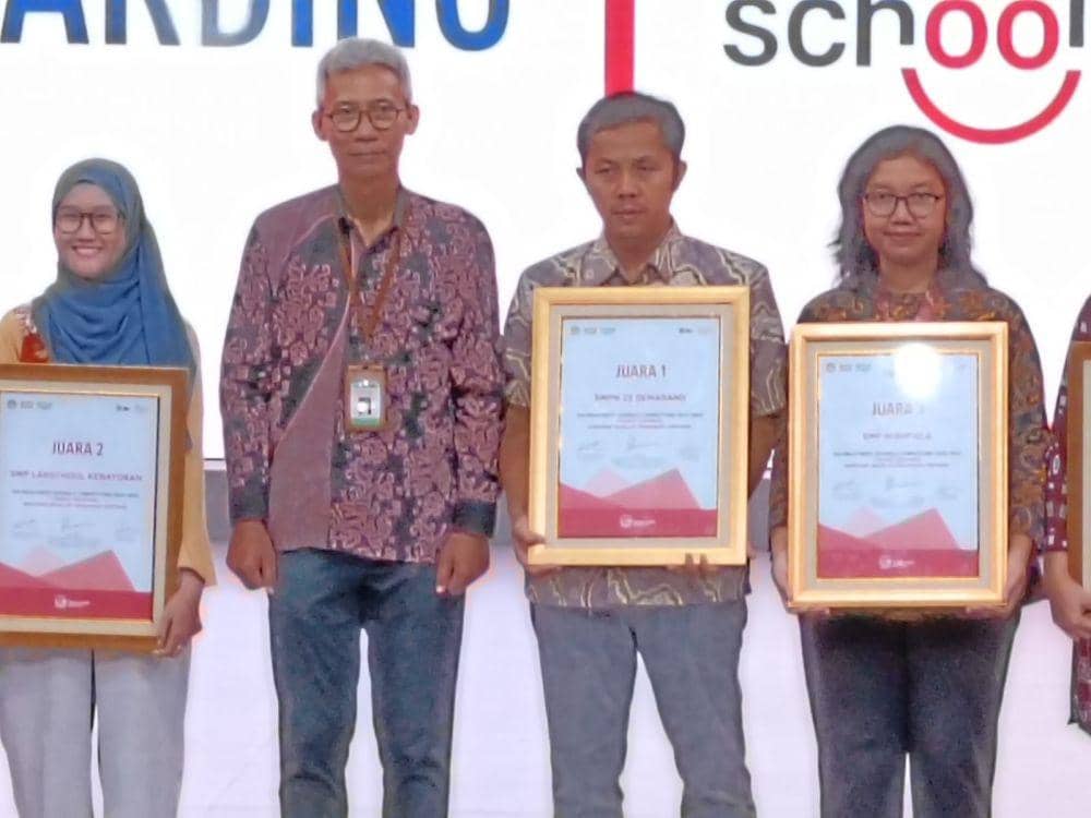 SMP Negeri 22 Semarang meraih Juara I sebagai sekolah sehat dalam kompetisi AIA Healthiest School. (IDN Times/bt)