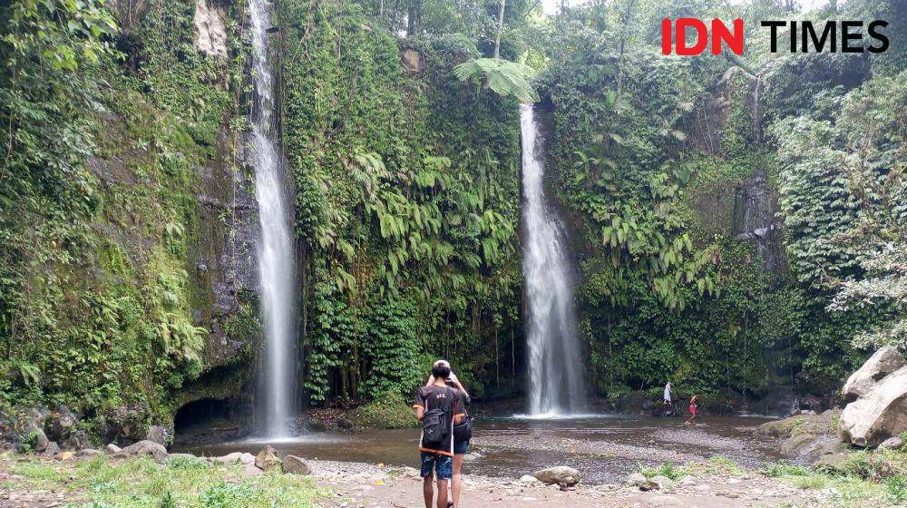 Air Terjun Benang Setokel Desa Aik Berik. (IDN Times/Muhammad Nasir)