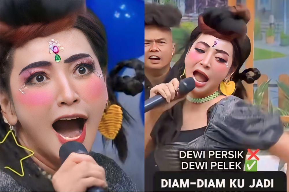 7 Potret Hesti Purwadinata Nyanyi Lagunya Dewi Perssik yang Lagi Viral