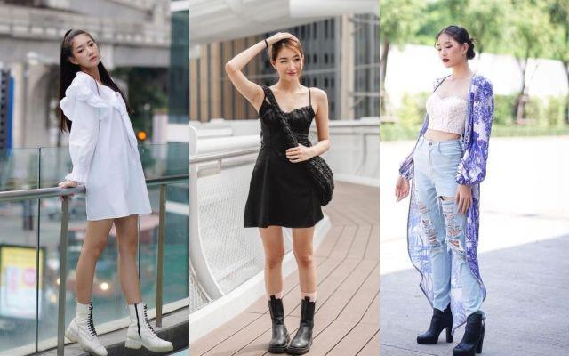 9 Padu Padan Outfit Pakai Sepatu Boots ala Sirinart, Anti Boring!