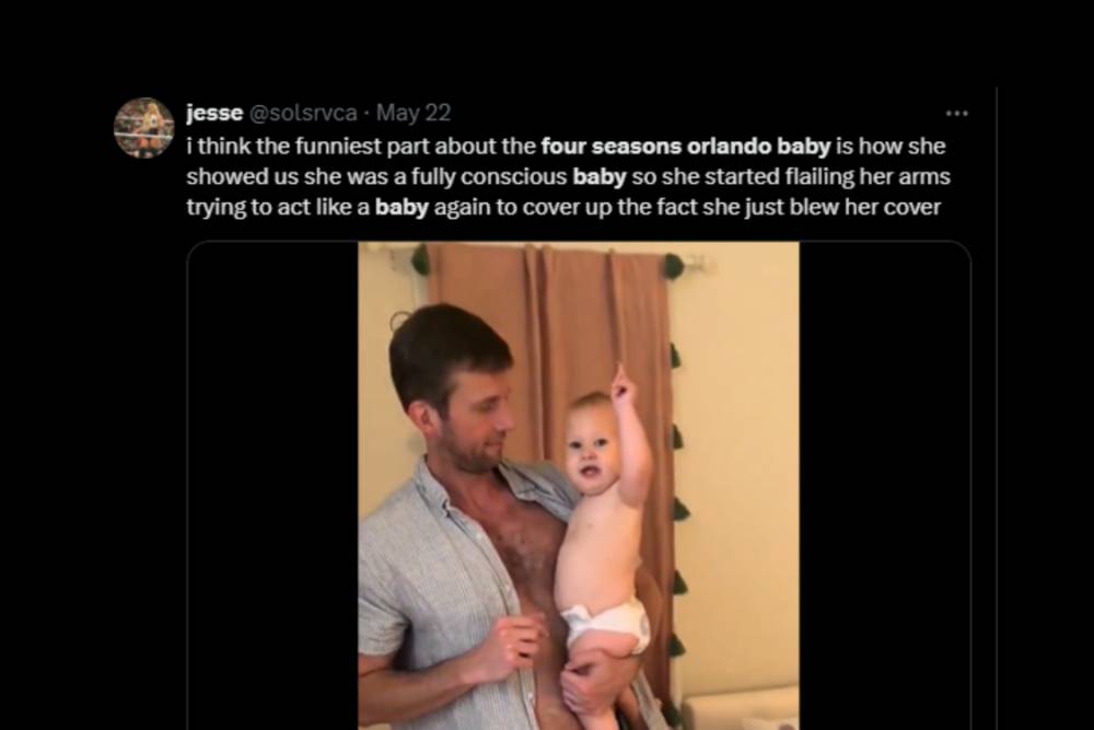 Salah satu pengguna X menyampaikan keheranannya tentang 'fully conscious baby' (twitter.com/solsrvca)