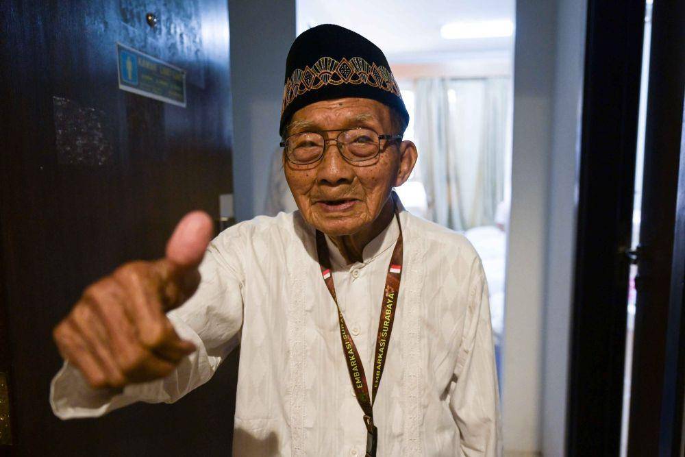 Mbah Hardjo Mislan, jemaah haji lansia. (dok. MCH)