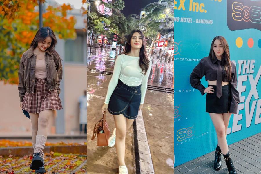tips styling mini skirt untuk look yang kasual (instagram.com/fuji_an | anissaaziza | sandrinamazayya)