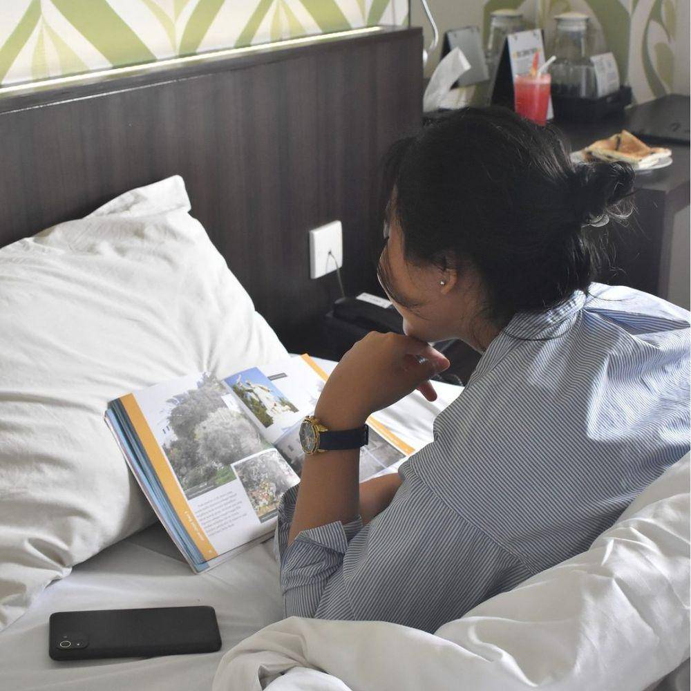 Suasana staycation di Hotel 88 Embong Kenongo Surabaya. Instagram/hotel88embongkenongo