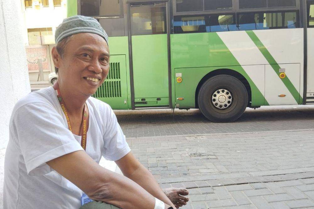 Ali Topan Disc Jokey yang naik haji saat ditemui Media Center Haji. (dok. MCH)